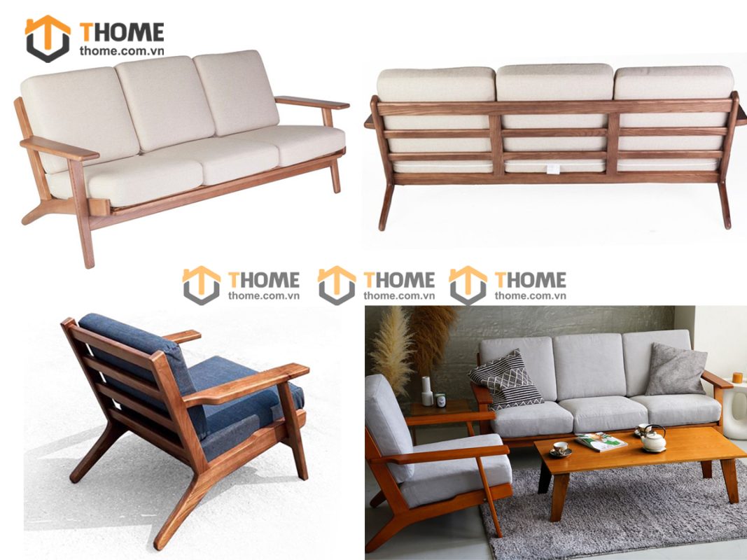 Sofa gỗ sồi nga hiện đại Sofa gỗ sồi nga hiện đại